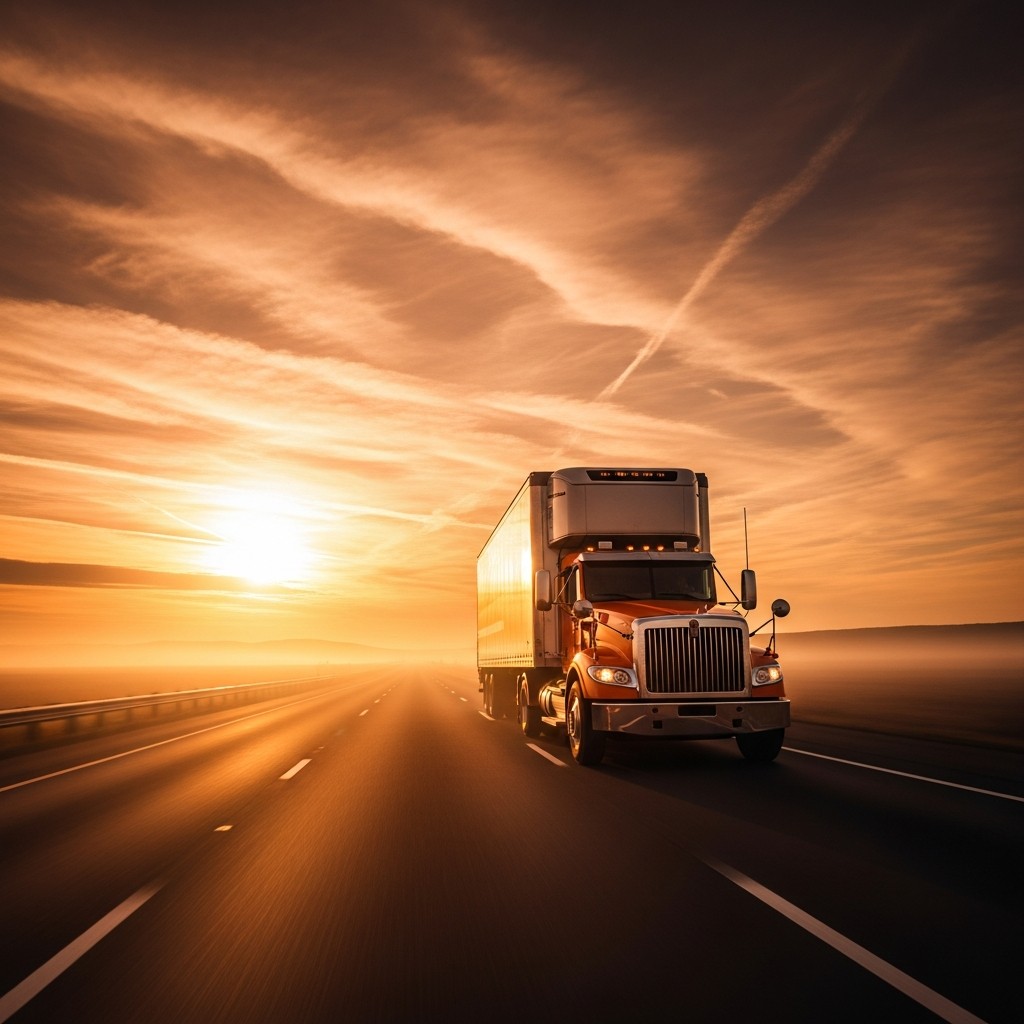 Refrigerated reefer truck